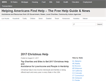 Tablet Screenshot of helpingamericansfindhelp.org